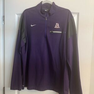 Los Angeles Lakers Nike Purple LA Quarter-Zip Pullover